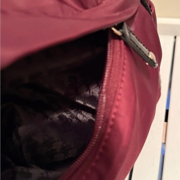 Karl Lagerfeld Paris Black Nylon Bow Backpack EUC - Picture 5 of 9